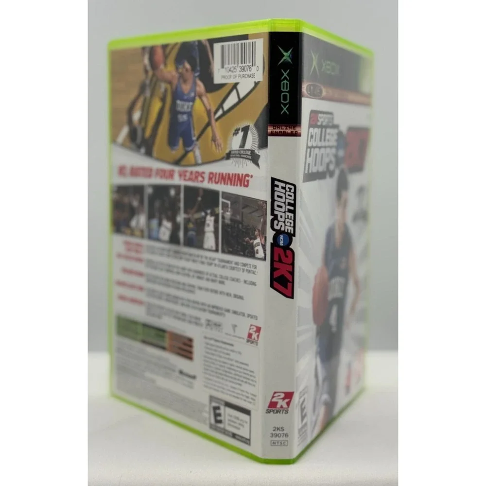 College Hoops 2K7 (Microsoft Xbox, 2006) WITH Manual - Tested - E for Everyone
